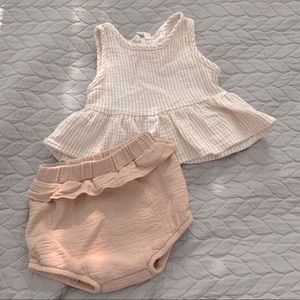 Quincy Mae top and bloomers set